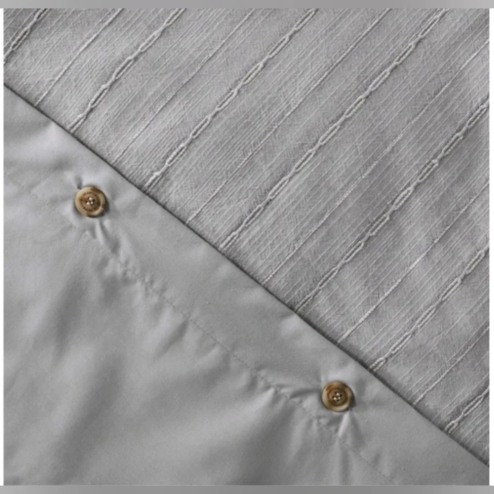 Hearth & Hand w/Magnolia King Washed Loop Stripe Duvet Cover Bedding set…
